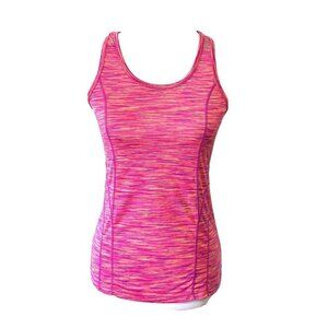 Reebok Pink Space Dye Racerback Activewear Tank Top